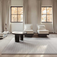Malmo Grey Pixel Wool Floor Rug