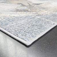 Mayumi Viscose Abstract Rug Blue