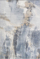 Mayumi Viscose Abstract Rug Blue