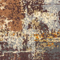 Paprika Abstract Rug 7161 Cream Grey Terracotta