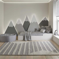 Stellar Ladder Wool Jute 3D Stripe Rug