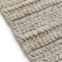 Savannah Textured Taupe Wool Loop Rug