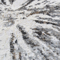 Abstract Burst Grey Shatter Rug