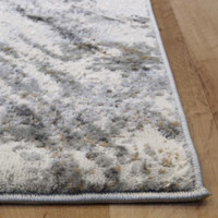 Abstract Burst Grey Shatter Rug