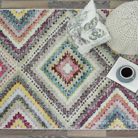 Villa Tribal Modern Hardwearing Rug