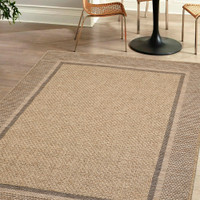 Summer Border Latte Garden Rug