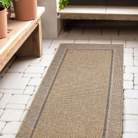 Summer Border Latte Garden Rug