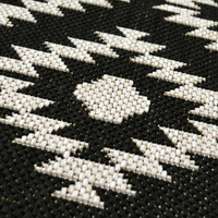 County Genesis Black Indoor Outside Rug