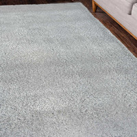 Snug Super Soft Shaggy Rug Plain Grey