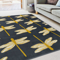 Maestro Dragonfly Rug Charcoal