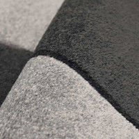 Sara Sculptured Blocks Rug Grey