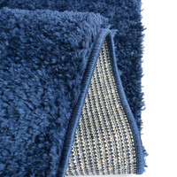 Snug Super Soft Shaggy Rug Plain Navy