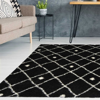 Snug Super Soft Shaggy Rug Nomadic Black