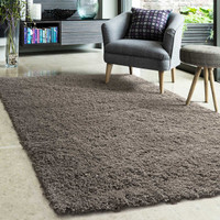 Jazz Shaggy Rug Dark Natural