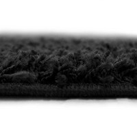 Jazz Shaggy Rug Black