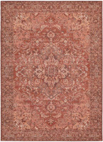 Ziba Terracotta Traditional Wool Rug