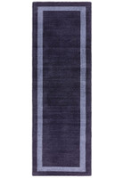 Albi Navy Pure Wool Plain Rug Runner