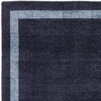 Albi Navy Pure Wool Plain Rug Runner