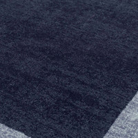 Albi Navy Pure Wool Plain Rug Runner