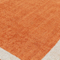Albi Orange Pure Wool Plain Rug Runner