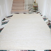 Oakley Blonde White Rug
