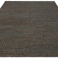 Oakley Charcoal Black Rug