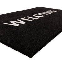Welcome Coir Black Doormat