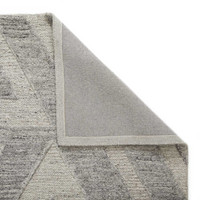 Stellar Arrow Wool Jute 3D Grey Rug