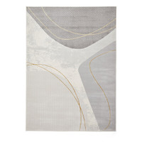 Apollo Grey Gold Modern Abstract Rug