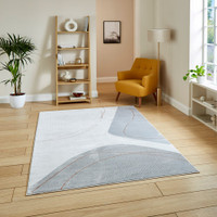 Apollo Grey Rose Modern Abstract Rug