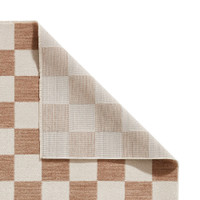 Baltimore Beige White Modern Checker Rug