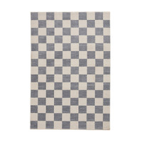 Baltimore Blue White Modern Checker Rug