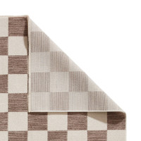 Baltimore Grey White Modern Checker Rug
