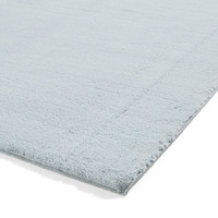 Bay Blue Plain Shaggy Washable Rug