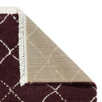 Boho 5413 Purple Berber Shaggy Moroccan Rug Runner