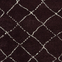 Boho 5413 Purple Berber Shaggy Moroccan Rug Runner