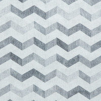 Coral Grey Geometric Waves Washable Rug Runner