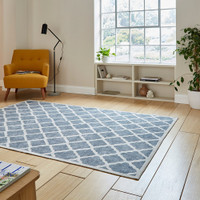 Coral Grey Modern Washable Rug