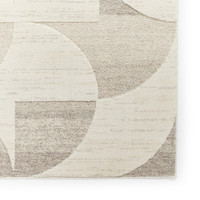 Elio Beige Modern Geometric Abstract Rug