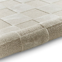 Elio Silver Modern Checker Rug
