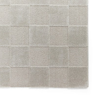 Elio Silver Modern Checker Rug