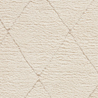 Ideal Shaggy Cream Berber Diamond Rug