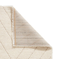 Ideal Shaggy Cream Berber Geo Rug