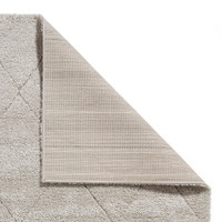 Ideal Shaggy Silver Berber Diamond Rug