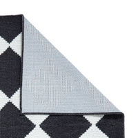 Lyna Charcoal White Washable Rug