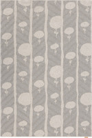 V&A Noble Moderne Grey Geo Floral Rug