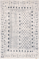 V&A Opal Masi Polar White Traditional Rug