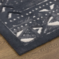 V&A Opal Masi Graphite Traditional Rug