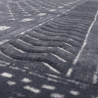 V&A Opal Masi Graphite Traditional Rug