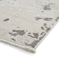 Mirage Grey Modern Abstract Faded Rug